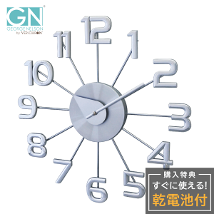 W[W l\ |v George Nelson Ferris wall Clock GN41167 {[NbN  Ǌ|v 傫 rO v l\NbN  NbN g ubN AiO NbN 37cm 
