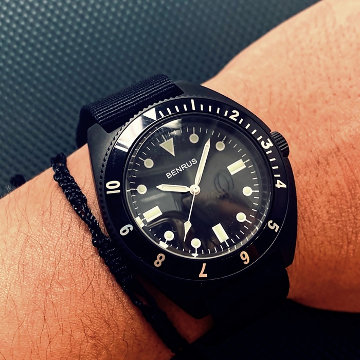 ■新品■ミリタリー NATOバンド 腕時計 黒 カジュアル アウトドア