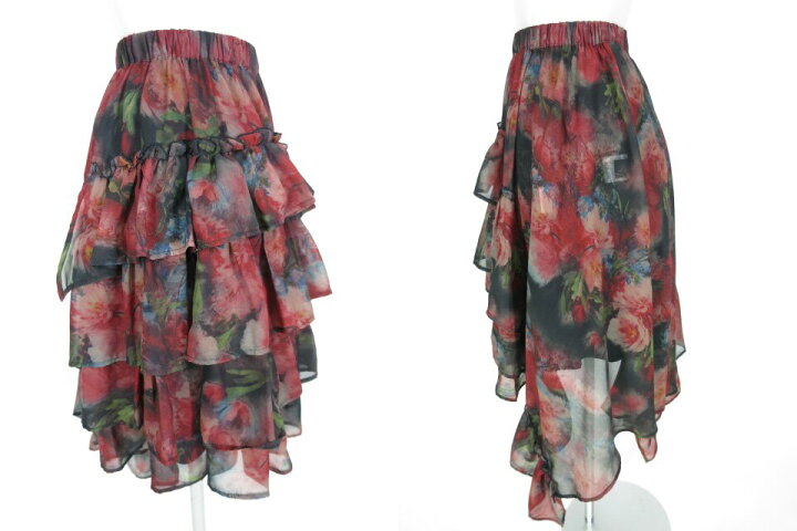 楽天市場】【中古】Sheglit / Rose Gardenフリルスカート シェグリット  