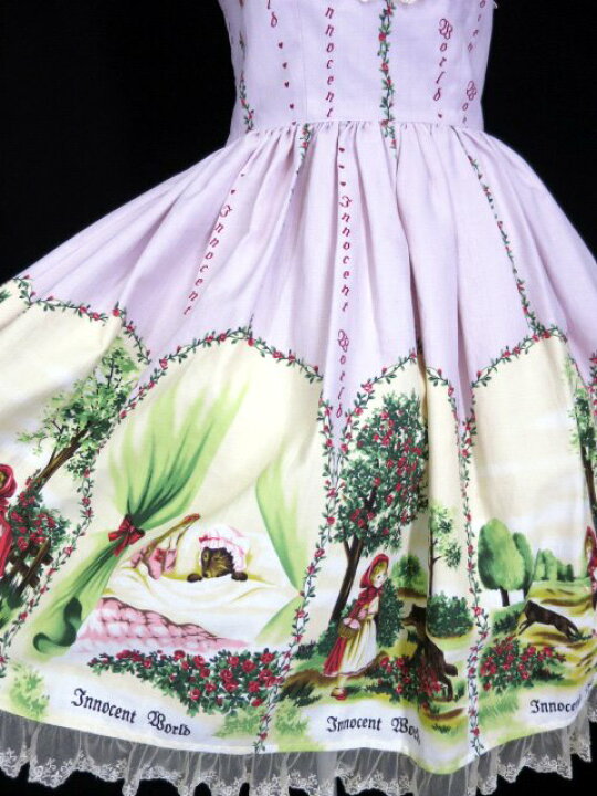 楽天市場】Innocent World / 赤ずきんヨークレースジャンパースカート  