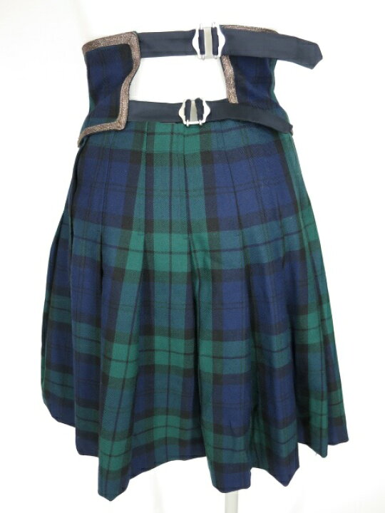 楽天市場】【中古】Jane Marple / カマーベルト付きタータンチェック柄  