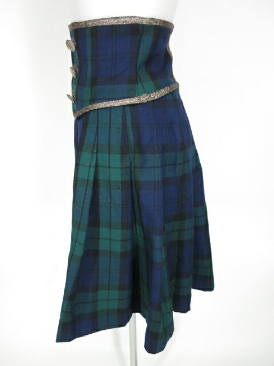 楽天市場】【中古】Jane Marple / カマーベルト付きタータンチェック柄  