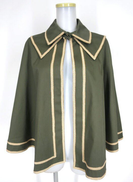 楽天市場】【中古】EXCENTRIQUE / ヘリンボン・ケープ エクサントリー 