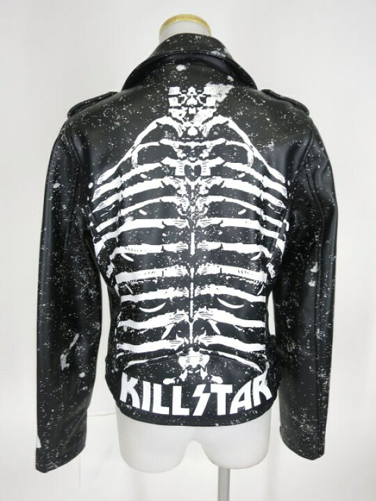 楽天市場】【中古】KILLSTAR / 骨プリントライダースジャケット  