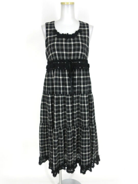 楽天市場】【中古】PINK HOUSE / ニットレース付きチェック柄  