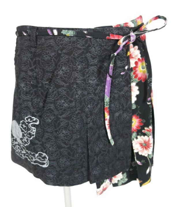 楽天市場】【中古】gouk / 和柄プリーツ巻きスカート ゴウク  