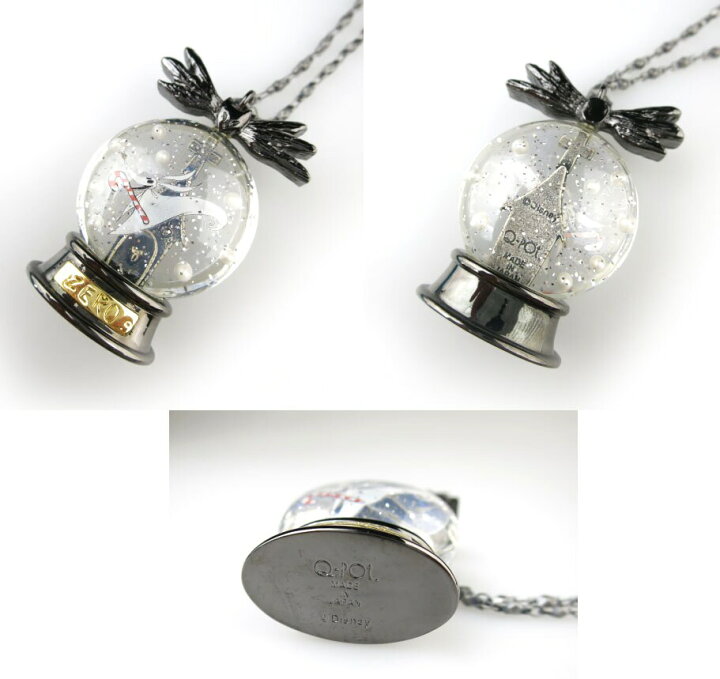 楽天市場】【中古】Q-pot.×Disney / Zero/The Snow Dome Necklace 