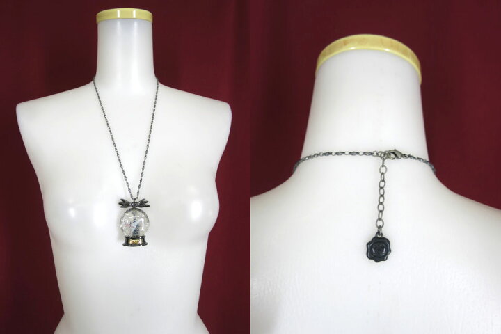 楽天市場】【中古】Q-pot.×Disney / Zero/The Snow Dome Necklace 