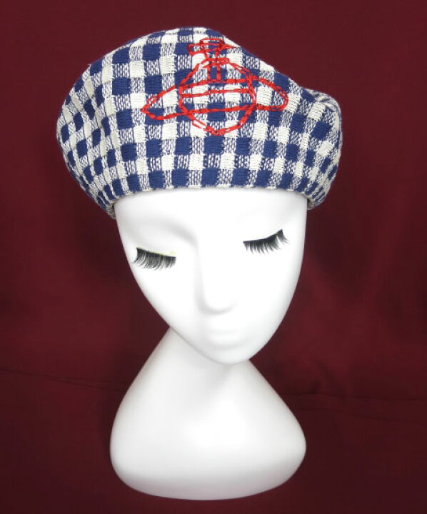 楽天市場】【中古】Vivienne Westwood / ギンガムチェックベレー帽 
