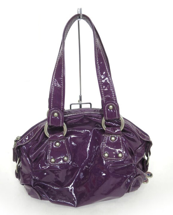 楽天市場】【中古】ANNA SUI / エナメルハンドバッグ アナスイ 