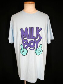 【中古】MILK BOY / World Tour Tシャツ ミルクボーイ ワールドツアープリント B34348_2007