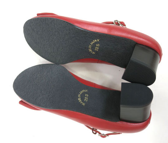楽天市場】Leur Getter / 本革リボンシューズ ルルゲッタ 22.5cm 赤 靴