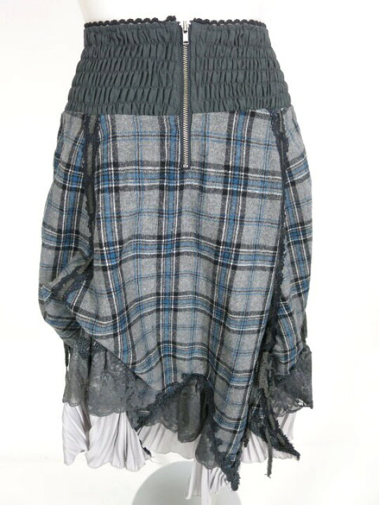 楽天市場】【中古】Ozz Croce / チェック柄2wayスカート オッズオン  