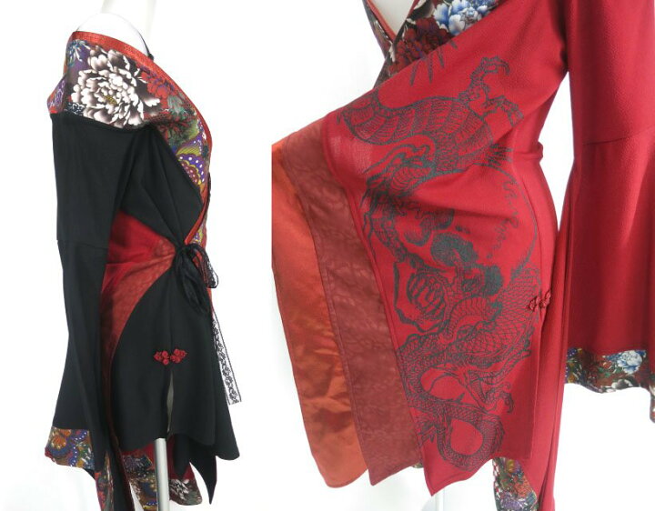 Qutie Frash キューティーフラッシュ着物カーディガン髑髏 