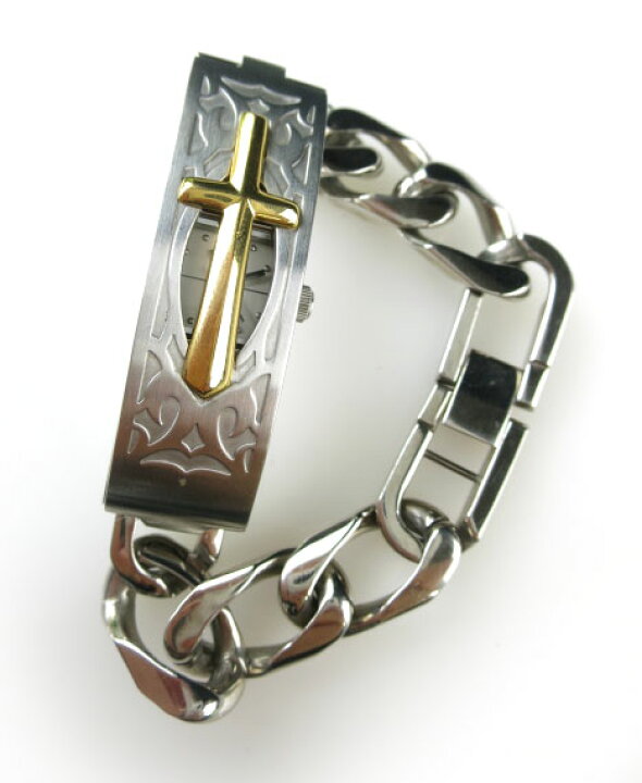 楽天市場 中古 Jean Paul Gaultier クロスモチーフカバー付きブレスウォッチ ジャンポールゴルチエ 腕時計 97 2102 Tokyo Alice 楽天市場店