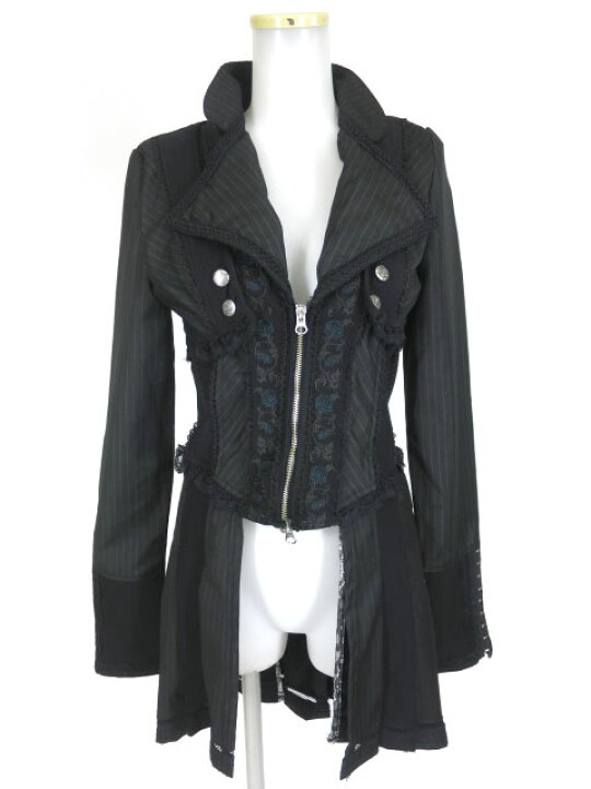 楽天市場】【中古】OZZ ONESTE / ローズ刺繍入りストライプ2wayロング  