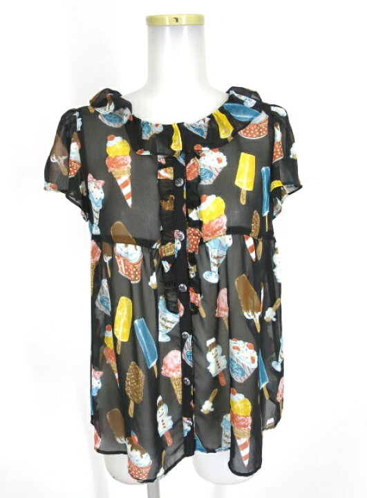 楽天市場】【中古】Emily Temple cute / アイスクリーム柄ブラウス 