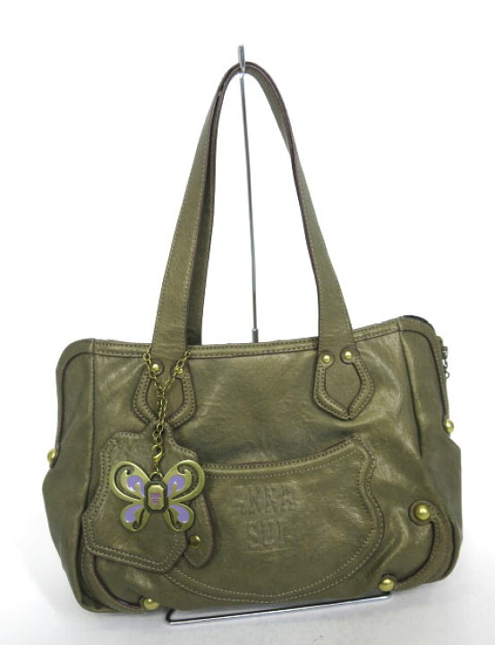 楽天市場】【中古】ANNA SUI / ドリトル レザーハンドバッグ アナスイ 