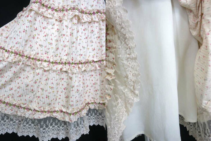 楽天市場 中古 Fairy Wish ストライプ柄フラワーガーデンスカート キャミソール セット フェアリーウィッシュ B 2104 Tokyo Alice 楽天市場店