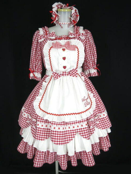 楽天市場】Angelic Pretty / Heart CafeワンピースSet アンジェリック  
