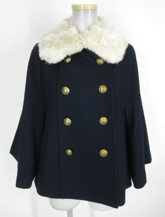 ジェーンマープル ラムメルトンショートコート 