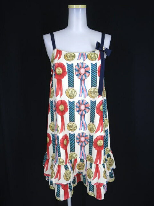 楽天市場】【中古】Leur Getter / ロゼットプリントキャミワンピース  