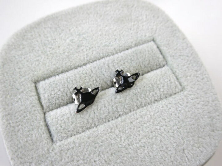 楽天市場】【中古】Vivienne Westwood / ブラックオーブピアス 