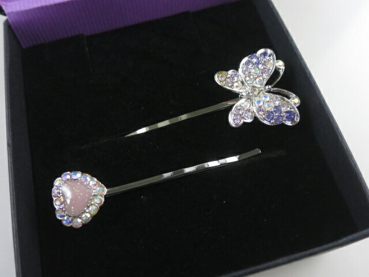 楽天市場】【中古】ANNA SUI / バタフライ＆ハート ヘアピンセット 