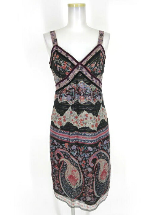 楽天市場】【中古】ANNA SUI / シルクワンピース アナスイ B42621_2109 