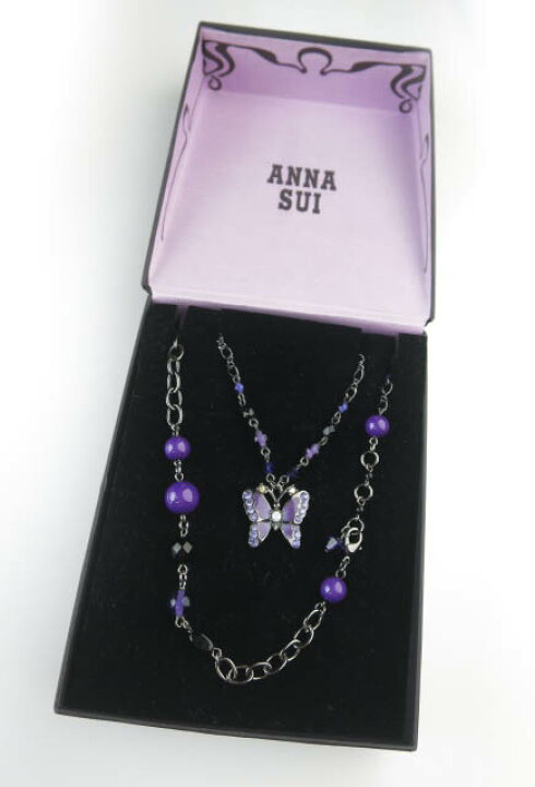 楽天市場】【中古】ANNA SUI / 2連 ネックレス アナスイ 蝶 バタフライ  