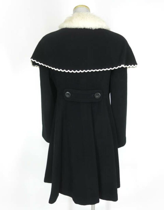 楽天市場】【中古】Emily Temple cute / ケープ付きファー衿コート 