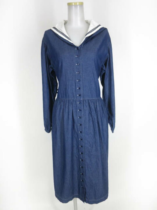 楽天市場】【中古】PINK HOUSE / セーラーカラーデニムワンピース  