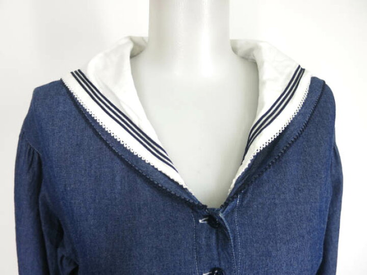 楽天市場】【中古】PINK HOUSE / セーラーカラーデニムワンピース  