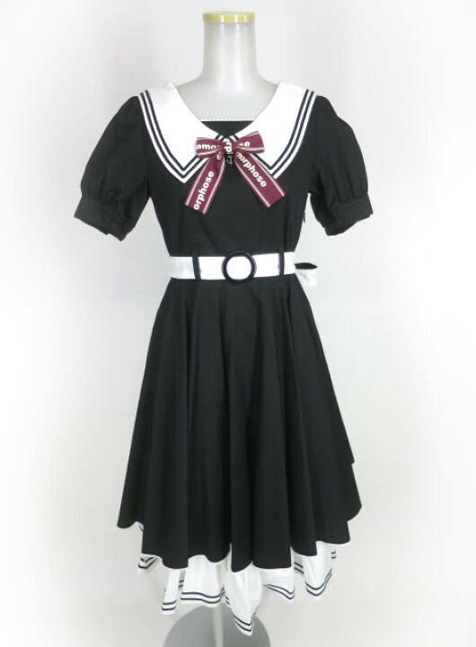 楽天市場】【中古】 Metamorphose / ペチコート付きセーラーワンピース 