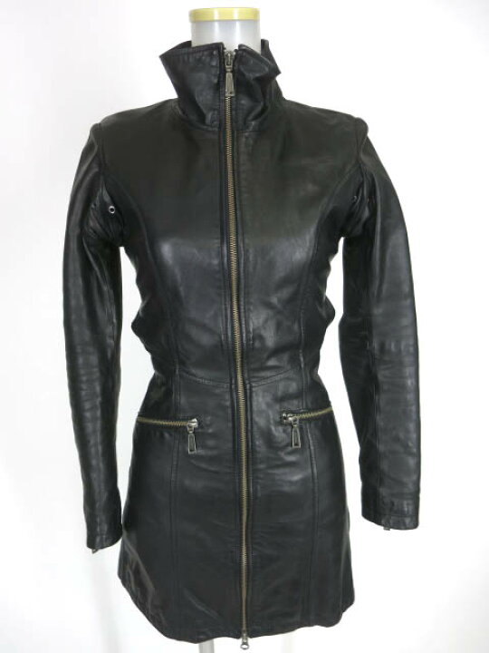 楽天市場】【中古】 alice auaa / バックベルトレザーコートワンピース 