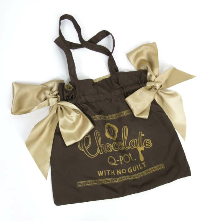 楽天市場】【中古】 Q-pot. / 洗える!2way リボン チョコレート トート 