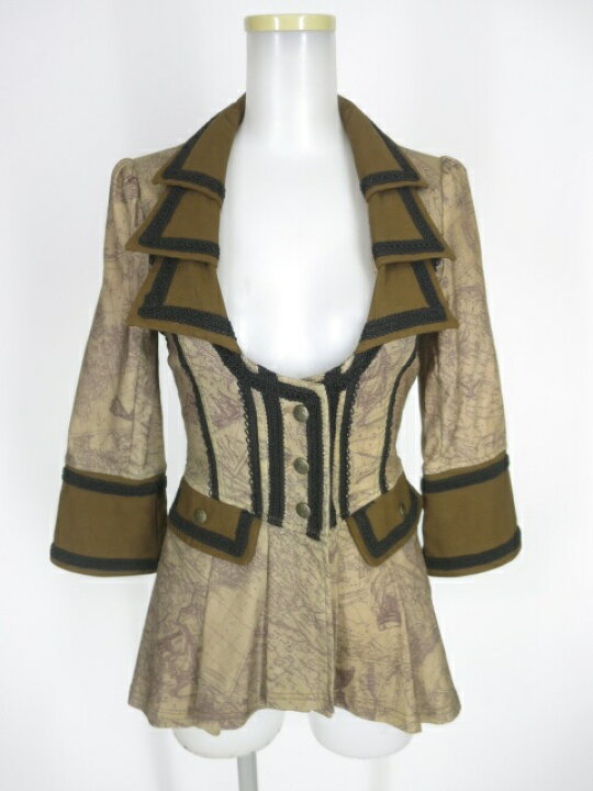 楽天市場】【中古】 OZZ ONESTE / マップ柄ジャケット オッズオン  