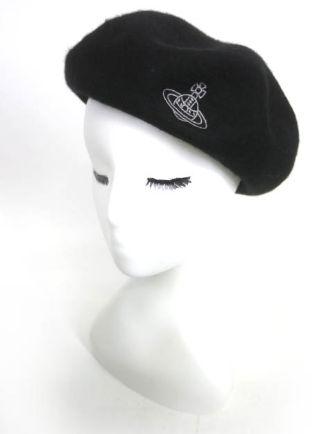 楽天市場】【中古】 Vivienne Westwood / オーブ刺繍ベレー帽