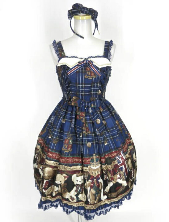 楽天市場】【中古】 Angelic Pretty / British Bearジャンパースカート  