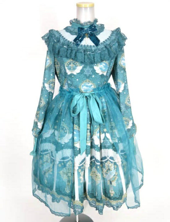 楽天市場】【中古】 Angelic Pretty / Celestialぺプラム付ワンピース  
