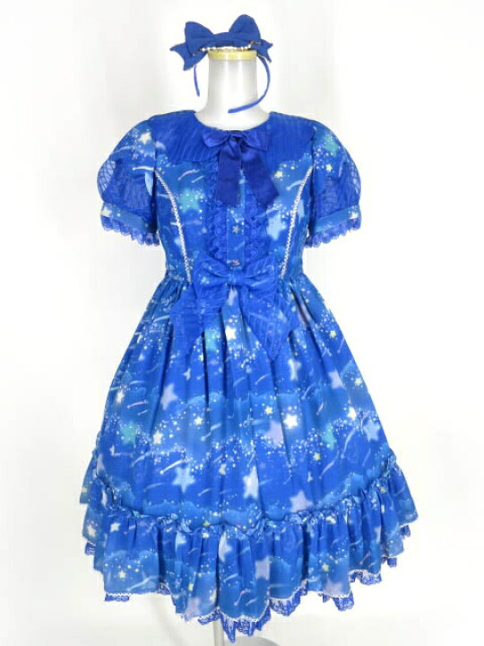 Angelic prettyアンジェリックプリティシフォンワンピカチューシャ付き 