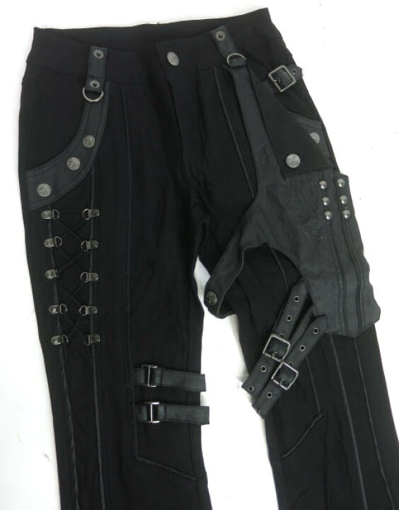 楽天市場】Ozz Croce / レッグベルト付きブーツカットパンツ 