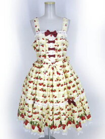 Metamorphose / Strawberry harvest フリルジャンパースカート (プラスサイズ) メタモルフォーゼタンドゥフィーユ B53552_2404