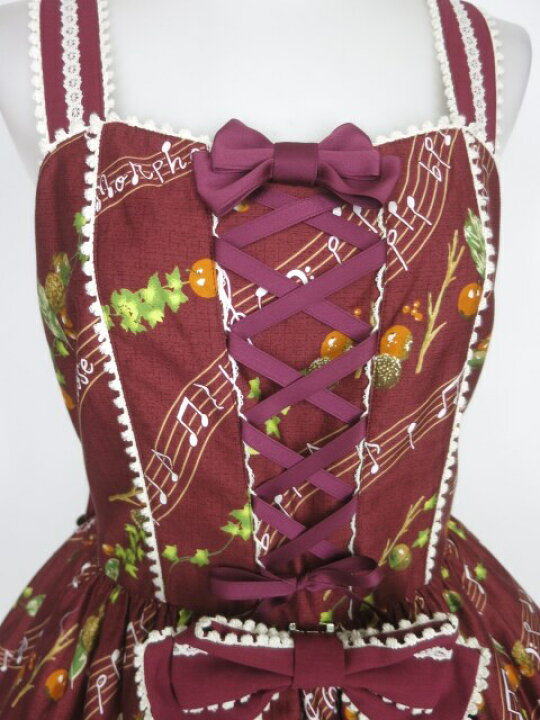 楽天市場】Metamorphose / 森の音楽隊 フリルリボンジャンパースカート  