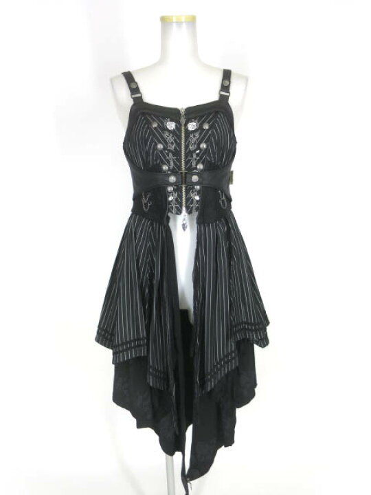 楽天市場】【中古】 OZZ ANGELO / stripe×Roseレイヤードロングベスト 