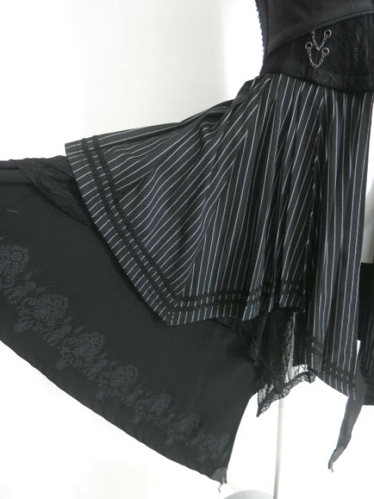 楽天市場】【中古】 OZZ ANGELO / stripe×Roseレイヤードロングベスト 