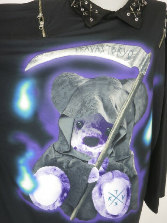 楽天市場】【中古】 TRAVAS TOKYO / 死神くま安ピンデザイン襟付き半袖 