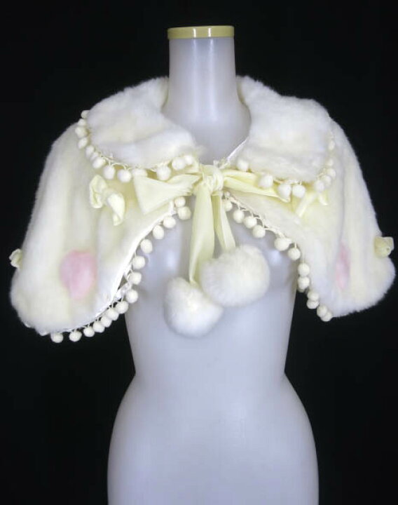 楽天市場】【中古】 Angelic Pretty / ラブリィポンポンファーケープ  