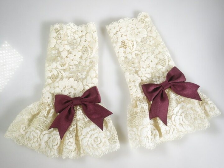 楽天市場】【中古】 Mary Magdalene / リボン付きレースカフス・ミディ  