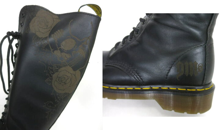 楽天市場】【中古】 Dr.Martens / スカル＆ローズ 20ホールブーツ 
